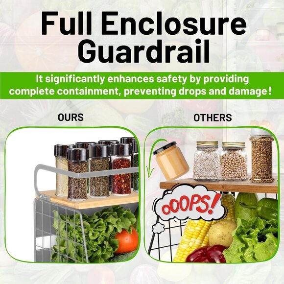 Magnetic Fridge Shelf arge Container Spice Rack - Picture 6 of 8